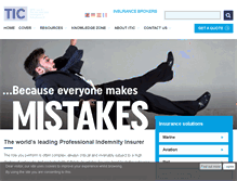 Tablet Screenshot of itic-insure.com